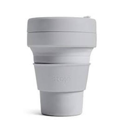 Image of Promotional Stojo Brooklyn collapsible coffee cup Cashmere Grey 12oz / 355ml