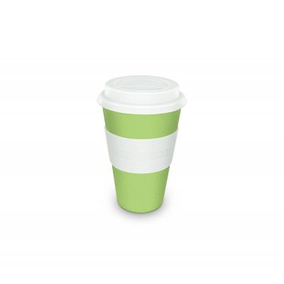 Image of Promotional Zuperzozial Bamboo Travel Mug Wasabi Green 350ml