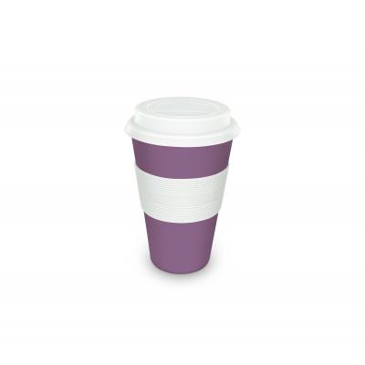 Image of Printed Zuperzozial Bamboo Travel Mug Fig Violet 350ml