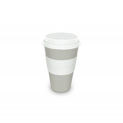 Image of Promotional Zuperzozial Bamboo Travel Mug Stone Grey 350ml