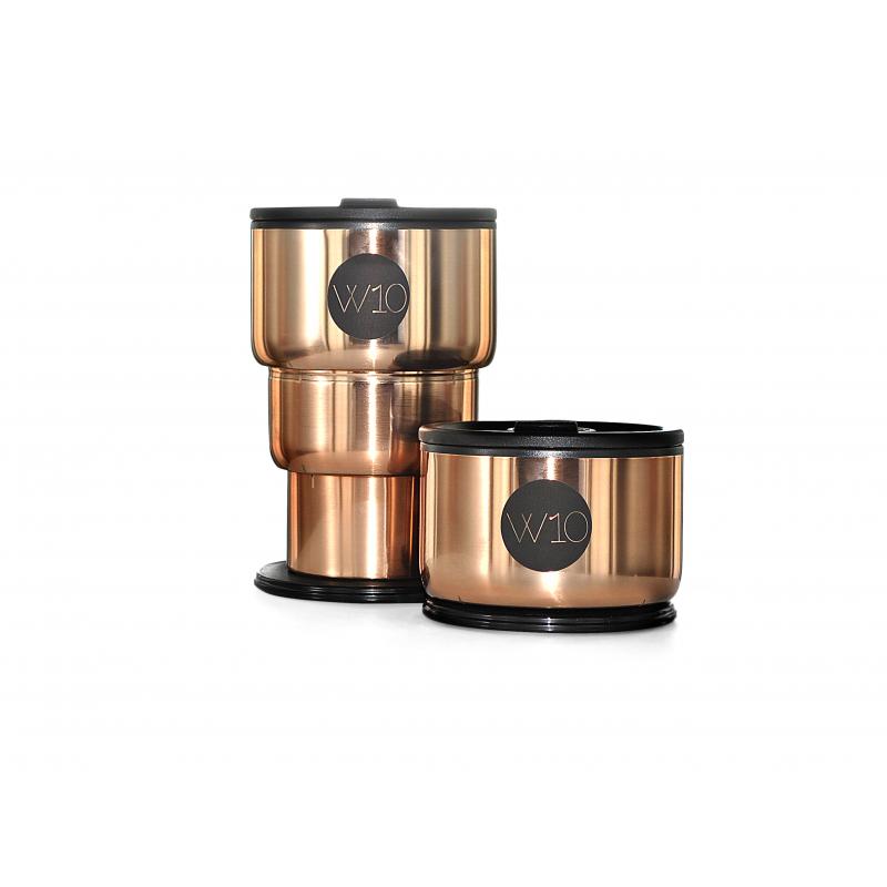 Image of Promotional W10 Stainless Steel Collapsible Cup Portobello Rose Gold