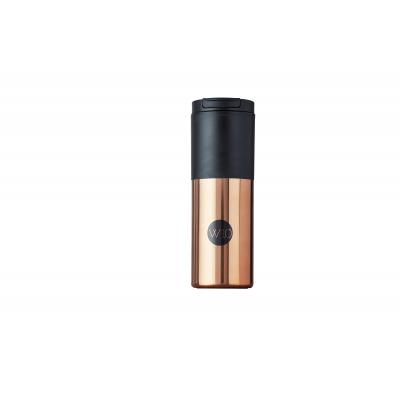 Image of Promotional W10 Blenheim Travel Mug Rose Gold & Black