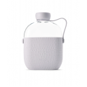 Image of Printed Hip Flask Water Bottle Cloud Grey