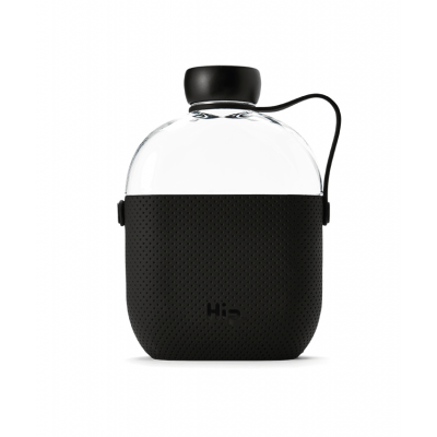 Image of Promotional Hip Flask Water Bottle Midnight Black
