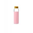 Image of Promotional Soma Glass Water Bottle With Bamboo Lid Blush Pink