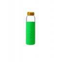 Image of Promotional Soma Glass Water Bottle With Bamboo Lid Emerald Green