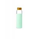 Image of Branded Soma Glass Water Bottle With Bamboo Lid Mint Green