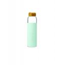 Image of Branded Soma Glass Water Bottle With Bamboo Lid Mint Green