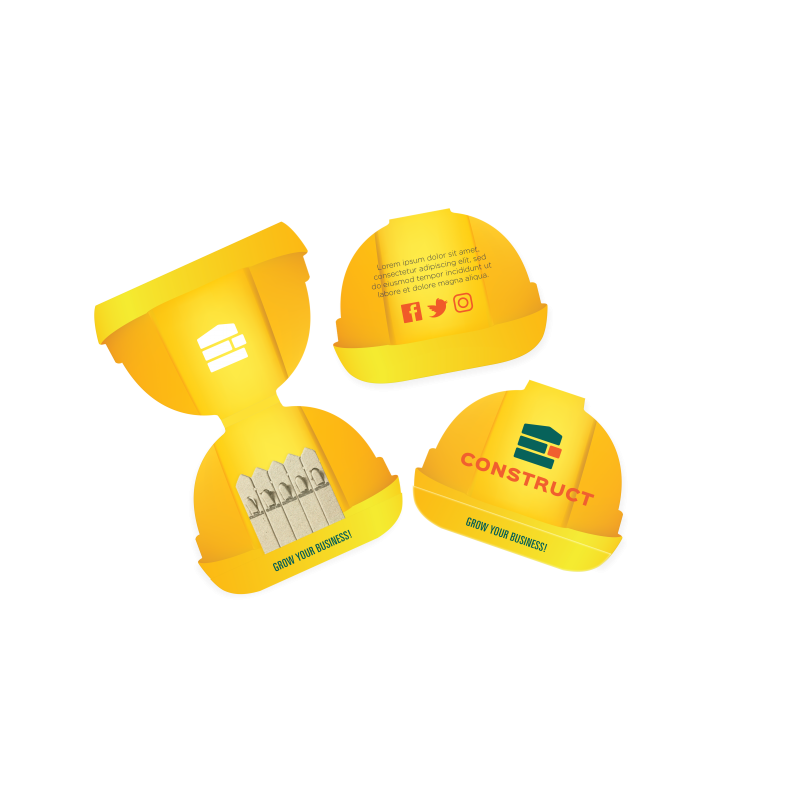 Image of Promotional Grow Your Own Seed Sticks Hard Hat