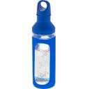 Image of Promotional Glass Sports Bottle With Protective Sleeve Blue