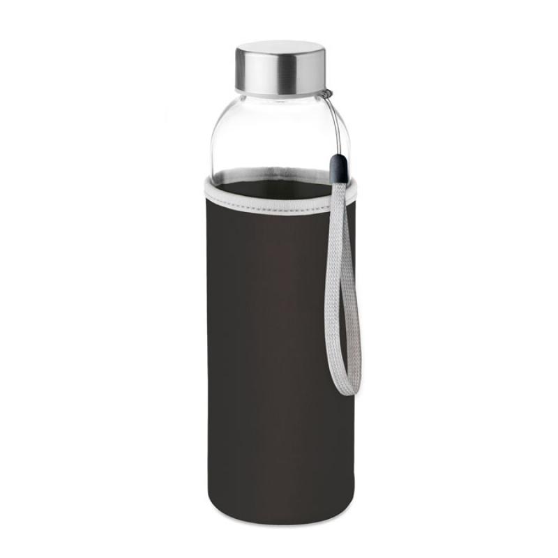 Image of Utah Glass Bottle 500ml Black Pouch