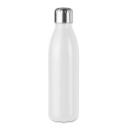 Image of Promotional Retro Style Glass Water Bottle White