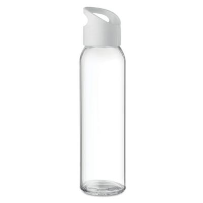 Image of Engraved Praga Glass Water Bottle Transparent 470ml