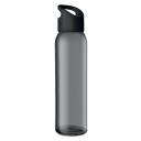 Image of Printed Praga Glass Water Bottle Black 470ml