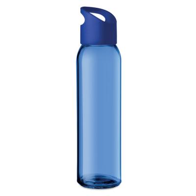 Image of Promotional  Praga Glass Water Bottle Royal Blue 470ml