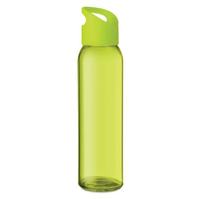 Image of Promotional  Praga Glass Water Bottle Lime Green 470ml