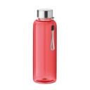 Image of Utah RPET Recycled Water Bottle 500ml Transparent Red