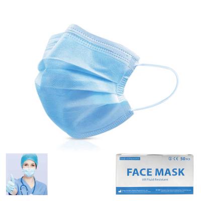Image of Protective PPE Medical Grade IIR Face Masks Disposable 3 Layered With Loops EN14683 Compliant 
