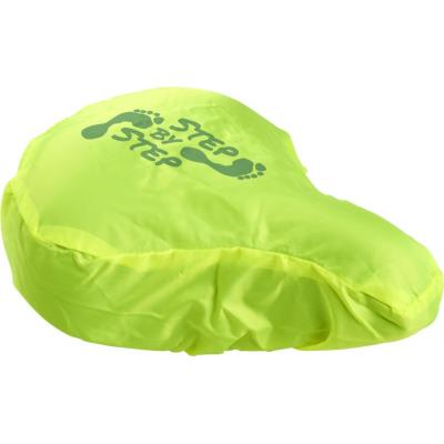 Image of Promotional Waterproof Bike Seat Cover In Fluorescent Lime Green