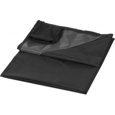 Image of Promotional Picnic Blanket With Pouch Black