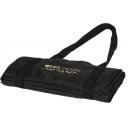 Image of Promotional Black Picnic Blanket With Shoulder Strap