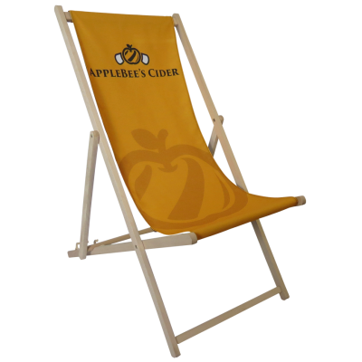 Image of Promotional Traditional Deck Chair With Full Colour Branding Made In The UK