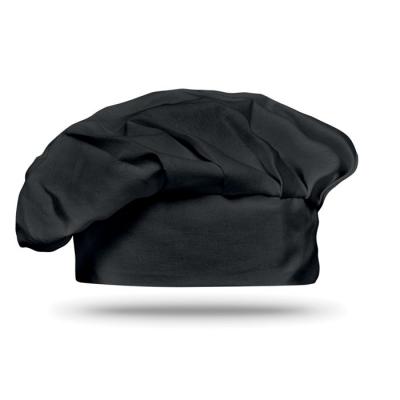 Image of Promotional Black Chefs Hat Branded With Your Company Name Logo