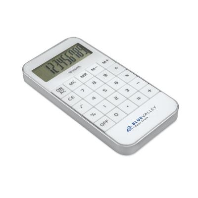 Image of Promotional White Digital Calculator