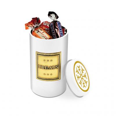 Image of Promotional Christmas Gift Tin Filled With Celebration Chocolates