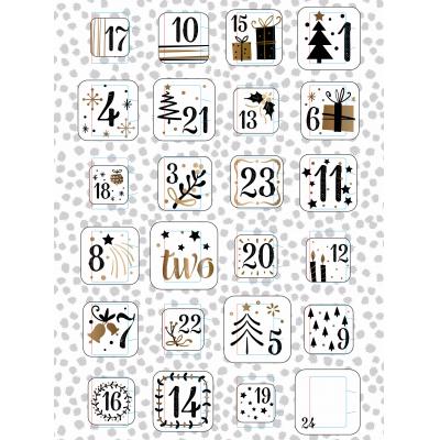 Image of Promotional Traditional Chocolate Advent Calendar Pre Designed - Contemporary Christmas