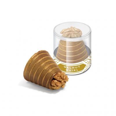 Image of Promotional Christmas Chocolate Walnut Swirl In Clear Gift Box