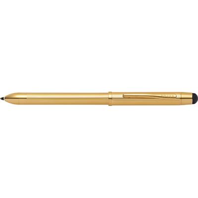 Image of Engraved Cross Tech 3+ Gold Plated Stylus Touch Screen Pen