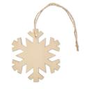Image of Promotional Wooden Christmas Tree Snowflake Decoration
