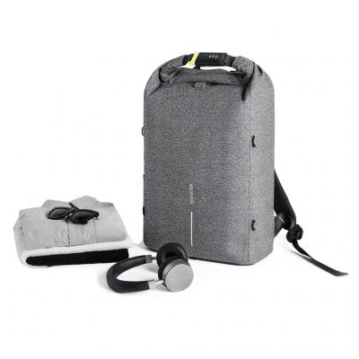 Image of Branded Urban Anti-Theft Cut-Proof Backpack Grey, Printed With Your Branding