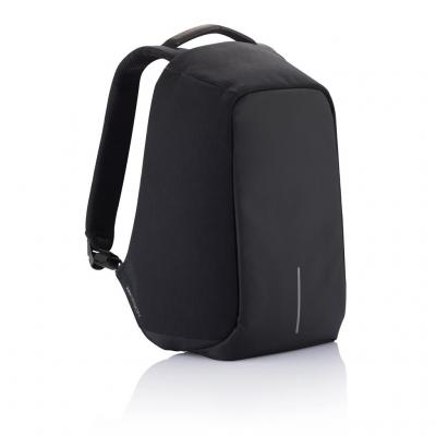 Image of Promotional Black Bobby Anti Theft Backpack Printed With Your Branding