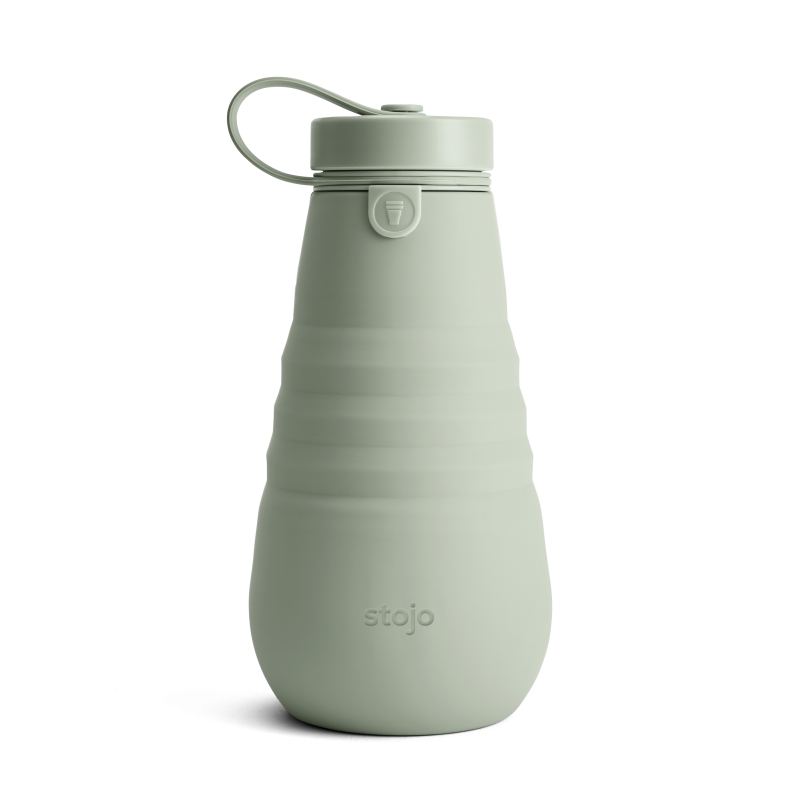Image of Promotional Stojo Collapsible Reusable Bottle Sage Green