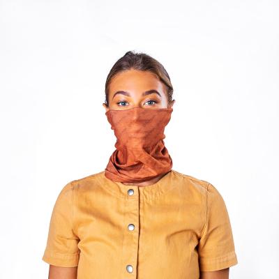 Image of Express Printed Bumpaa Snood Face Covering With Antiviral Technology Earth Brown Customised With Your Company Logo