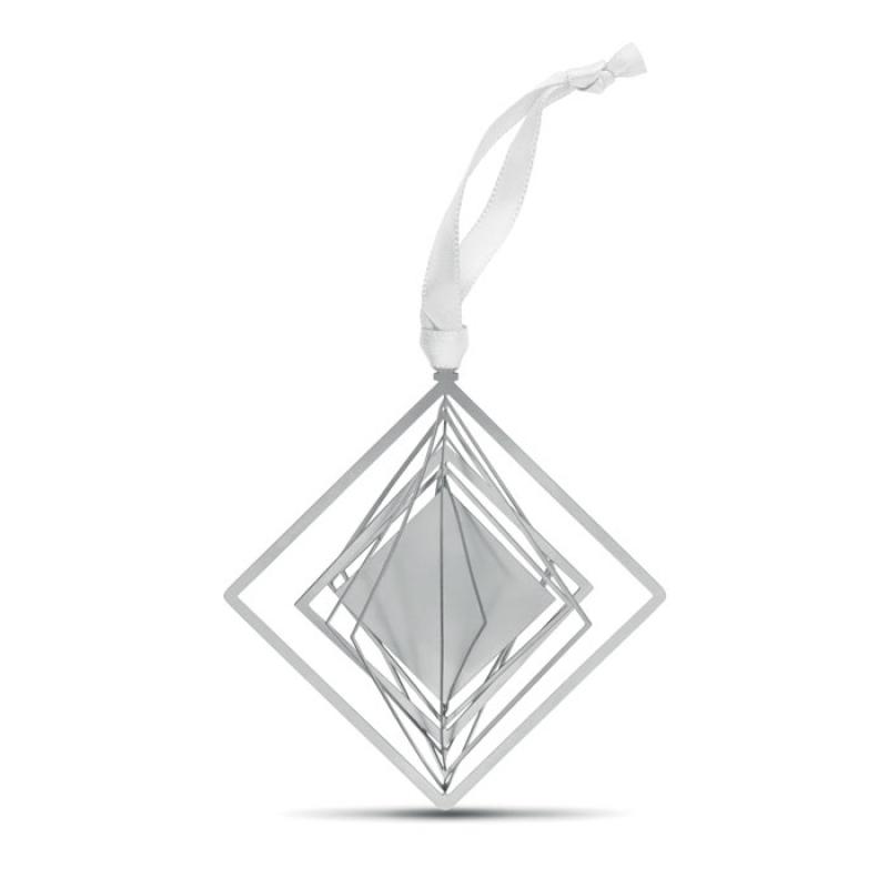 Image of Promotional Christmas Tree Hanging Decoration Square Shaped Mailable Christmas Gift