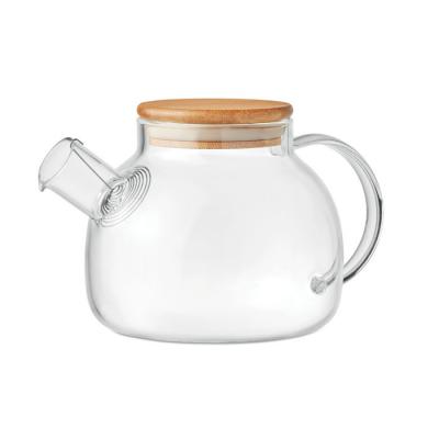 Image of Promotional Tea Pot Made From Eco Borosilicate Glass And Bamboo