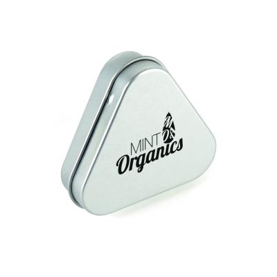 Image of Express Printed Triangular Gift Tin Filled With Mints