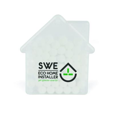 Image of Promotional Mints In A Express Printed House Shaped Gift Container