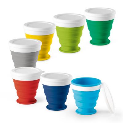 Image of Promotional Foldable Silicone Travel Cup 250ml