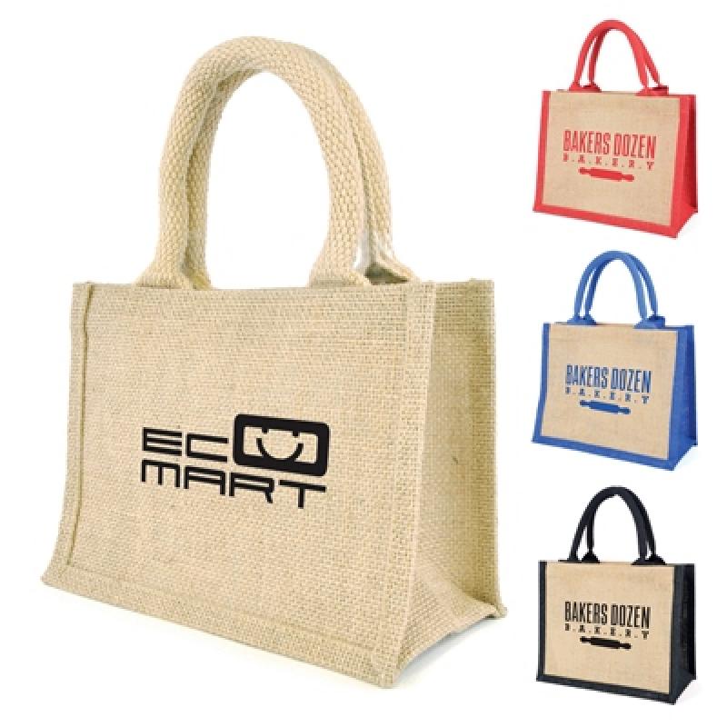 Image of Branded Eco Jute Mini Reusable Shopper Bag