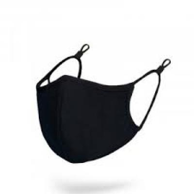 Image of Promotional Urban Antibacterial Face Mask 100% Cotton, 2 Layered, Adjustable Black