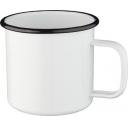 Image of Promotional Enamel Mug Vintage Style Camping Mug  White