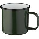 Image of Promotional Enamel Mug Vintage Style Camping Mug Green