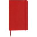 Image of Embossed Moleskine Classic Large Notebook Hard Cover Plain Pages Scarlet Red