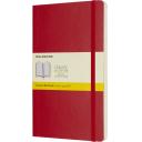 Image of Branded Moleskine Classic Large Notebook Soft Cover Squared Pages Scarlet Red