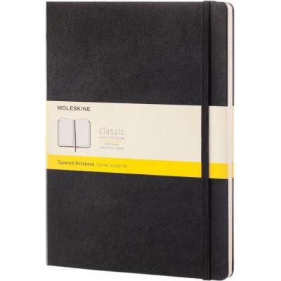 Image of Promotional Moleskine Classic XL Notebook Hard Cover Squared Pages Black
