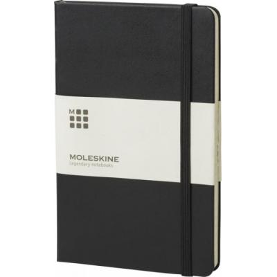 Image of Promotional Moleskine Classic Large Notebook Hard Cover Squared Pages Black